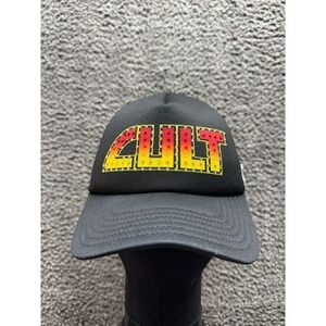 Cult of Individuality Cult Rock Logo Snapback Trucker Hat Black Mens One Size